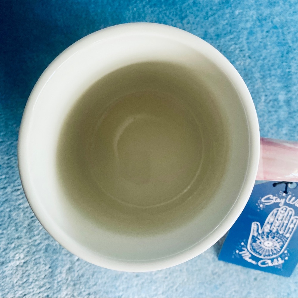 Stay Wild Moon Child Celestial Star Constellation Mug Ivory Pink 18 fl oz NWT - Picture 3 of 4